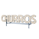 'CHURROS' Marquee Bulb Mounted Top Sign