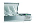 Tefcold 1200mm G-Line Gastronorm Topping Unit With Lid (GVC33-120 S/S)