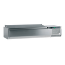 Tefcold 1200mm G-Line Gastronorm Topping Unit With Lid (GVC33-120 S/S)